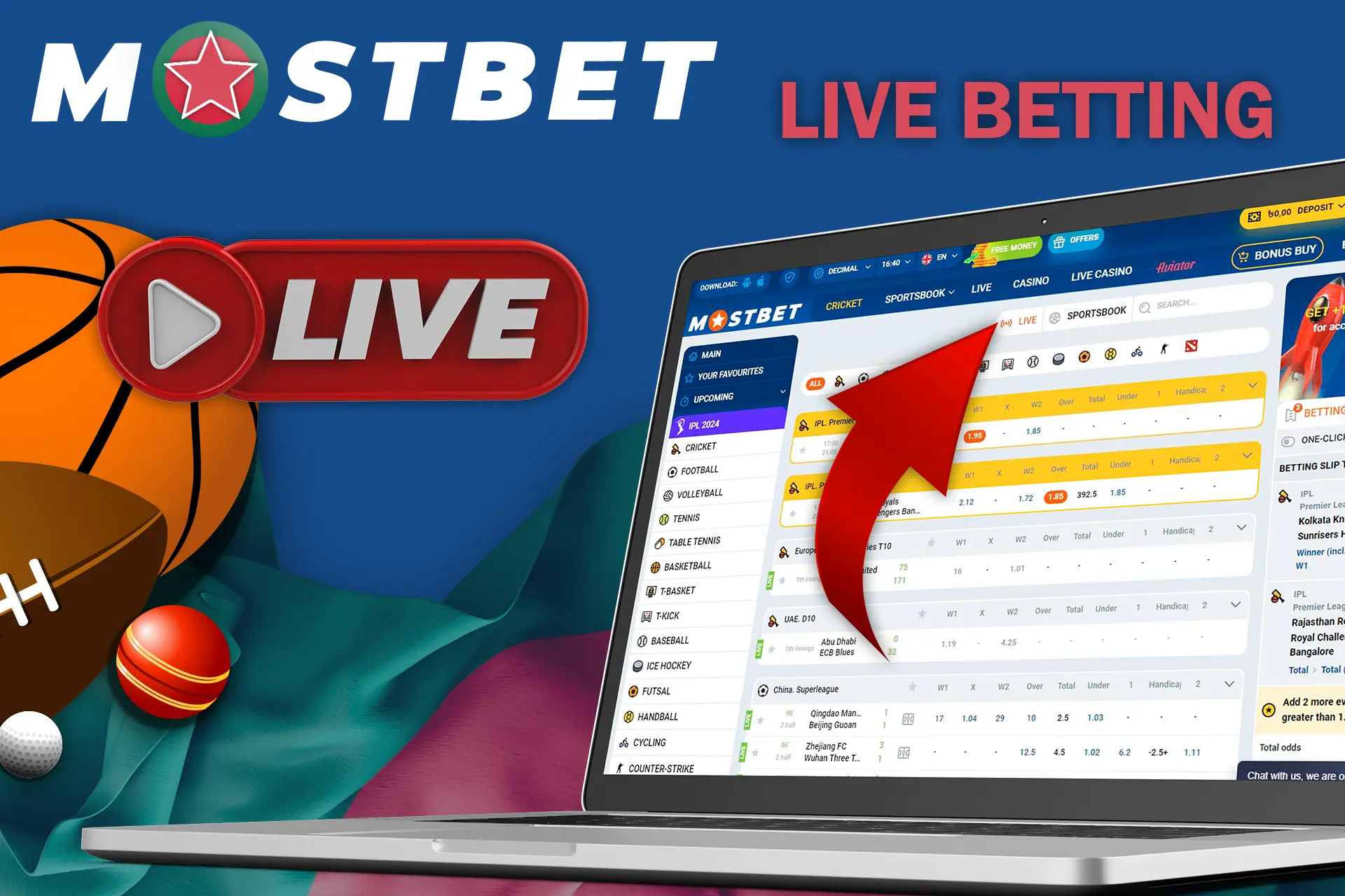 Bookmaker sports betting in real time