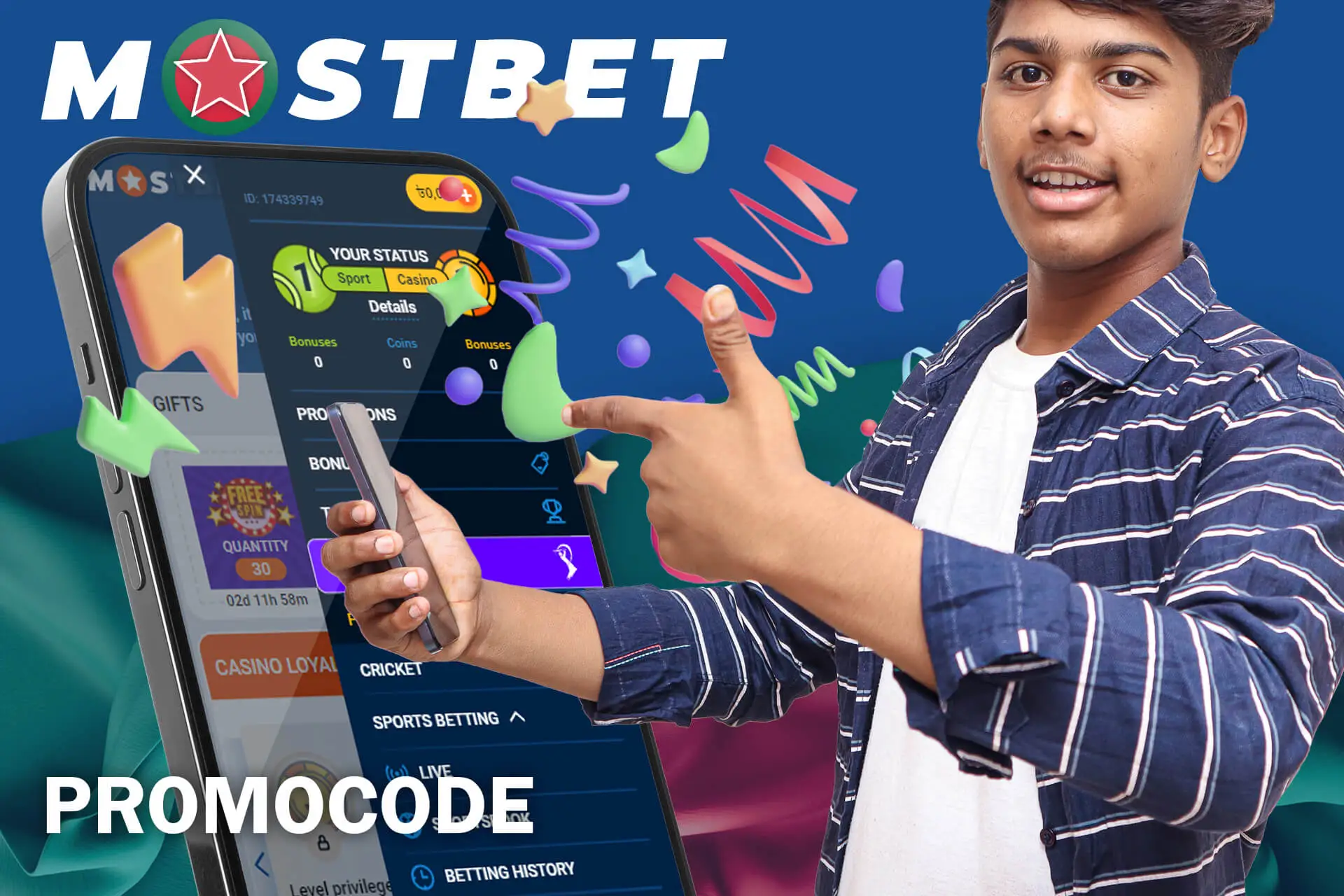 Lots of promotional codes from Mostbet Bangladesh