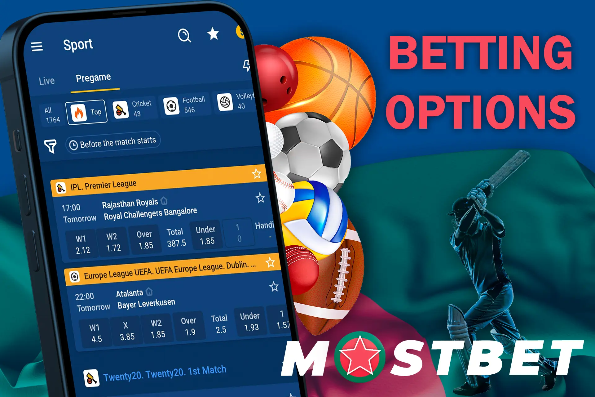 Sports betting using a bookmaker's mobile app